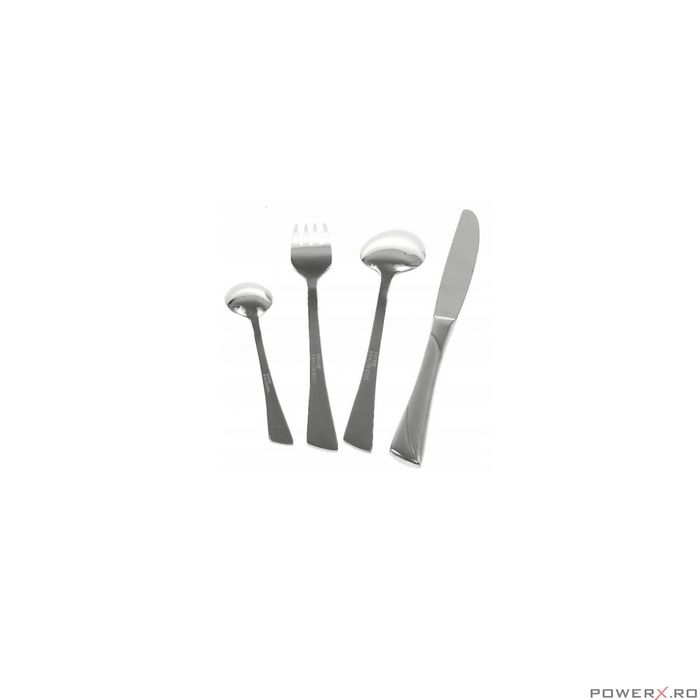 Set tacamuri din inox, 72 de piese, design elegant, Kinghoff