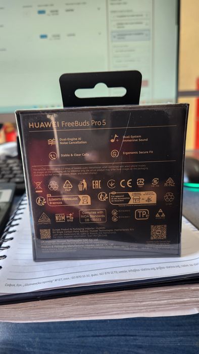 Чисто нови безжични слушалки HUAWEI FreeBuds Pro 5 – Запечатани