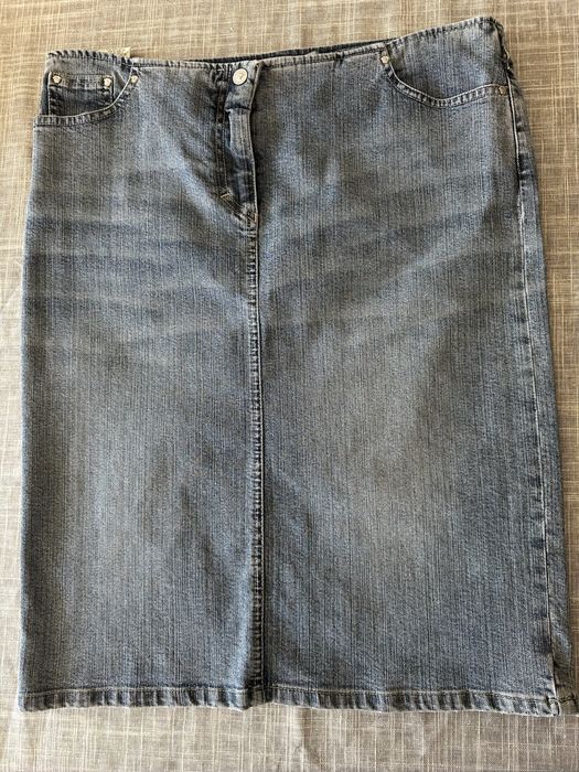 Пола ластична дънкена Versace