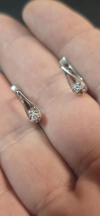Cercei Platină diamante