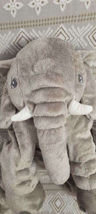 Jucărie de pluş, elefant/gri ikea