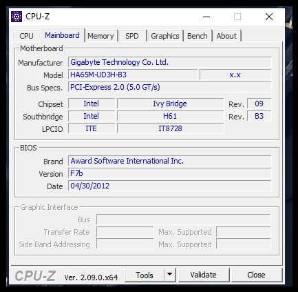 Дъно Gigabyte GA-HA65M-UD3H-B3 + Intel® Core™ i7-3770+16gb lga 1155