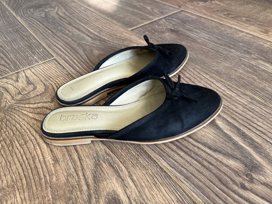 Мюли из замши, Braska