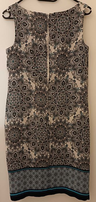 Rochie de vara scurta M 38 turquoise bleumarin