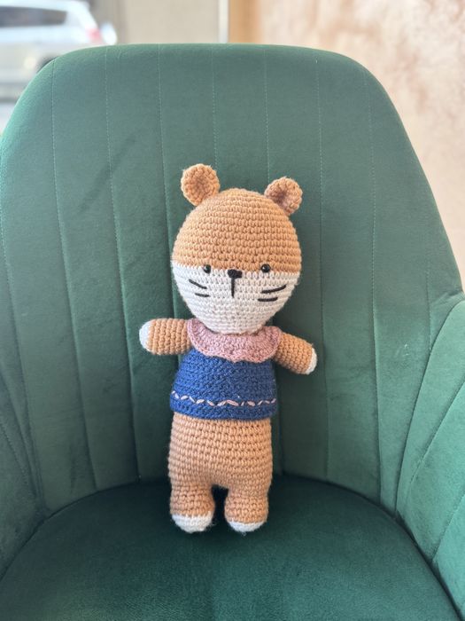 Детска плетена играчка меченце