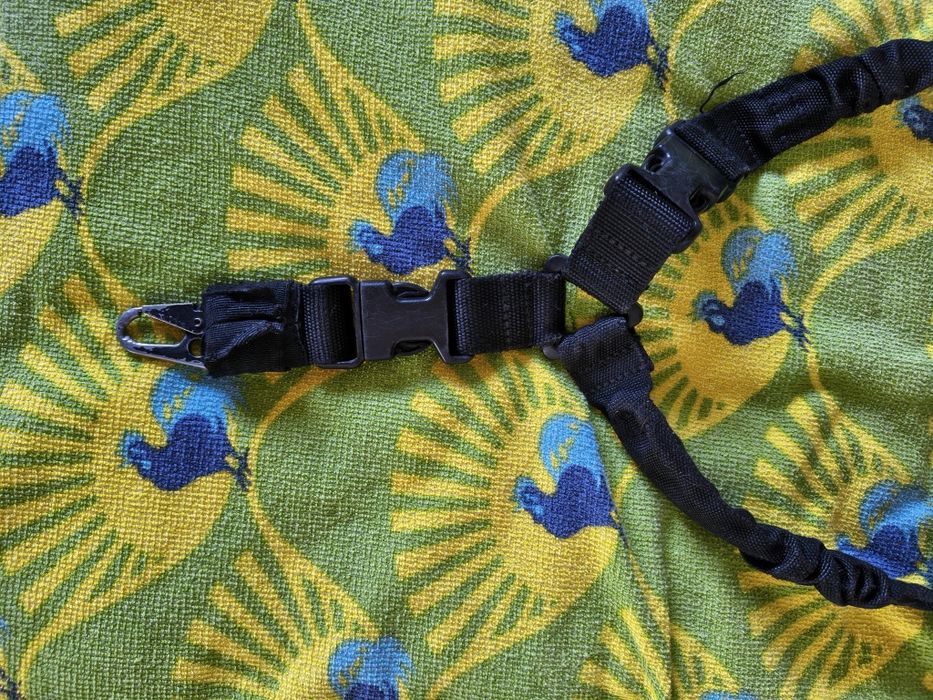 Curea tactică pentru armă Axroad Mall – Neagră, reglabilă, din nylon