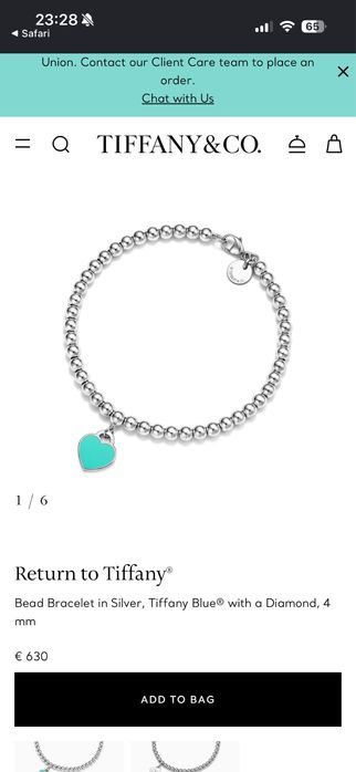 Оригинална гривна на Tiffany & Co