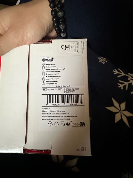 Command Cleme transparente pentru agățarea decorațiunilor