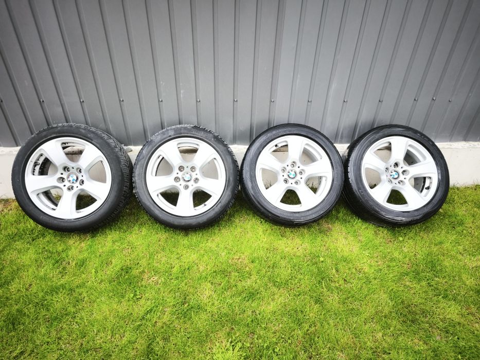 Set jante aliaj BMW 17 e60 e61 e90 cu anvelope pe vara 225 50 17