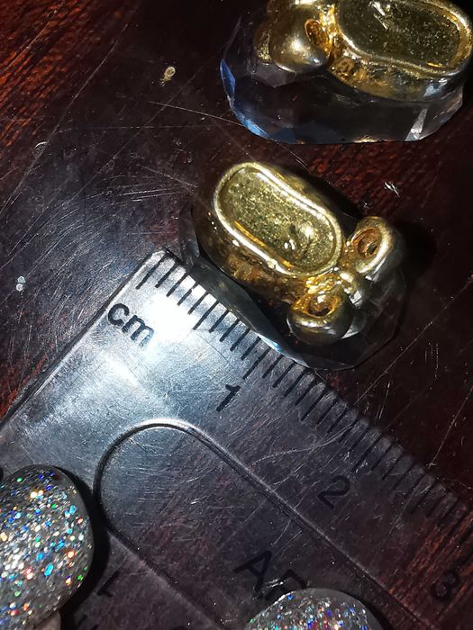 Pantofi de cristal Swarovski placați cu aur