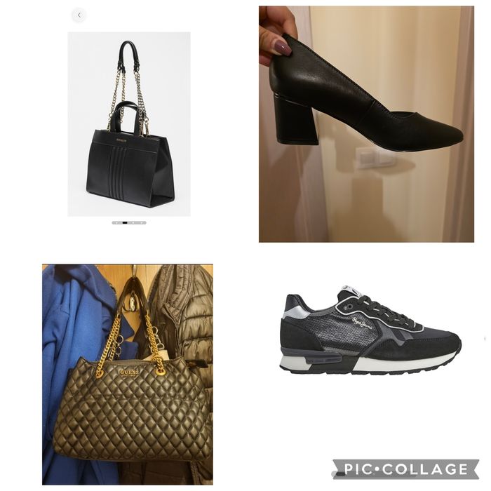 Оригинални чанти на Guess, Steve Madden, сникърси Pepe Jeans и Lasocki