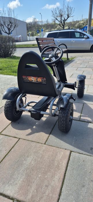 Kart cu pedale F618 Air negru Kidscare