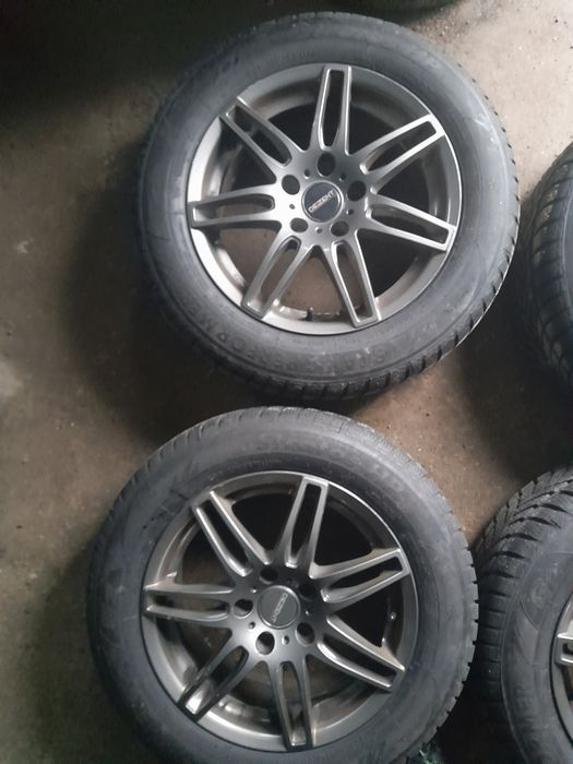 Set 4 Anvelope 205-60-16 M+S Noi 2025 cu Jante 5x112 de Audi B 8-9