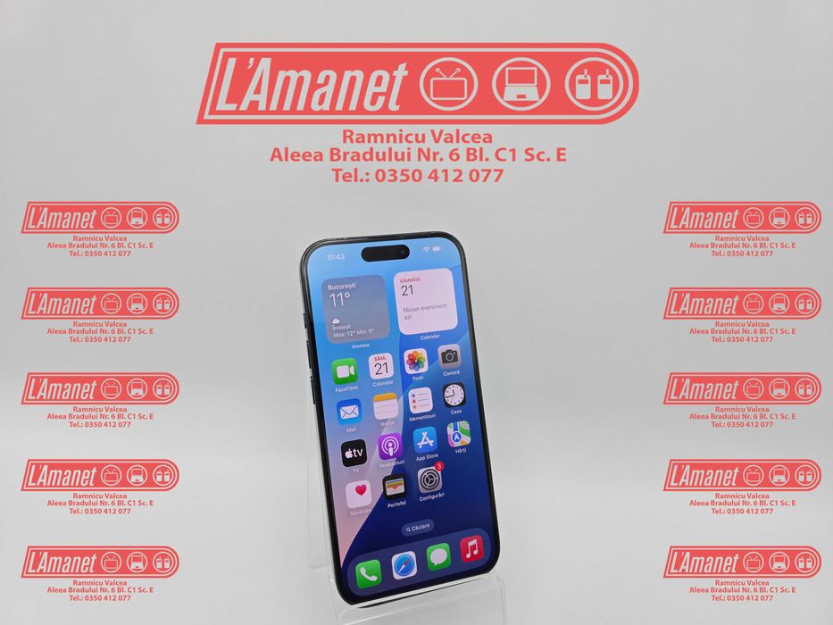 iPhone 15 Pro Black 512GB Neverlocked Stare Buna 82% Baterie