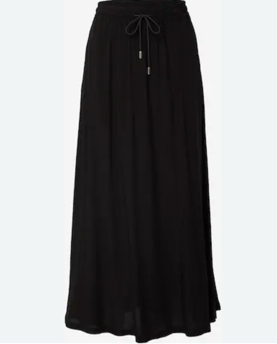 Дамска дълга черна пола Mango