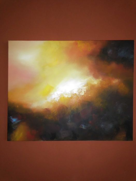 "Залез" - маслена картина