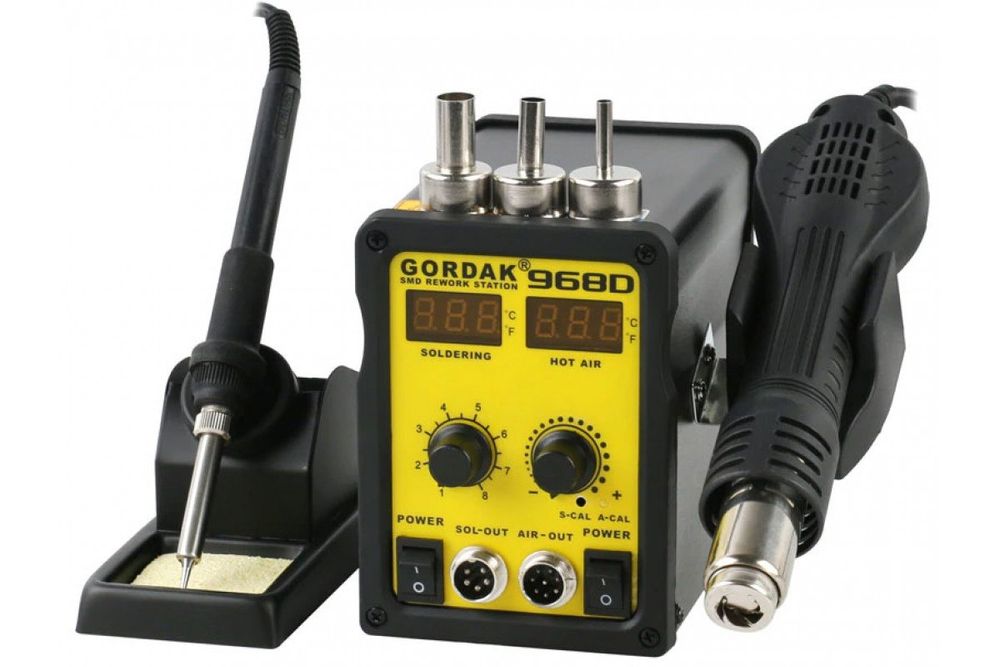 паяльная станция с феном Gordak 968D