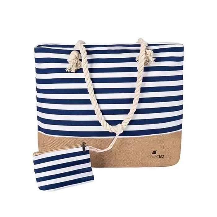 Голяма чанта за плаж, с подарък малко портмоне за ключове, пари и др.