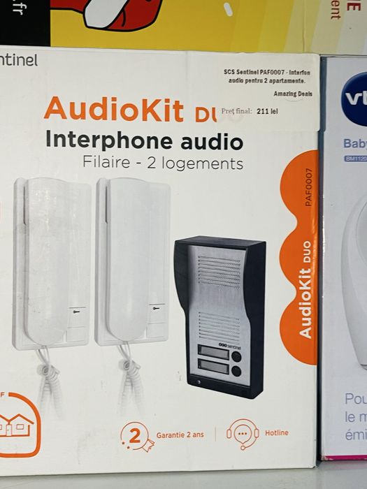 Interfon Audio pentru 2 Apartamente , SCS Sentinel PAF0007