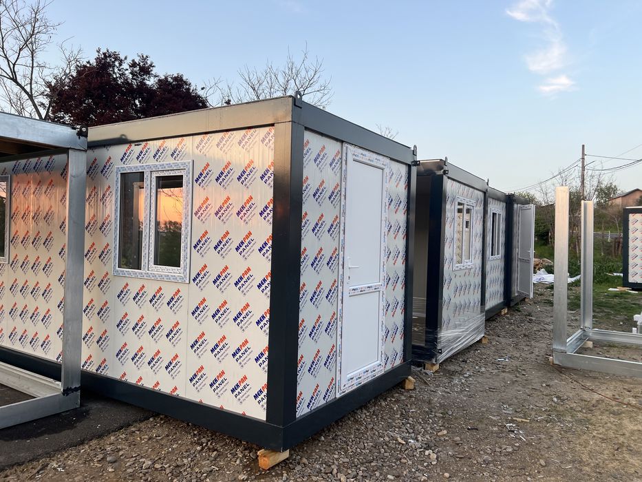 Containere organizare de santier de locuit vestiar sanitar depozitare