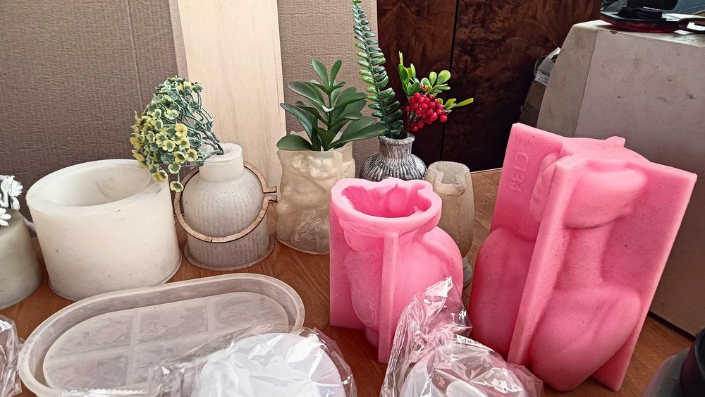 Силиконовые формы + вибростолик