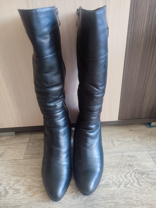Продам сапоги, кожаные