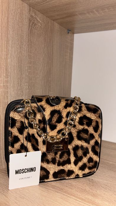 Geantă Moschino animal print