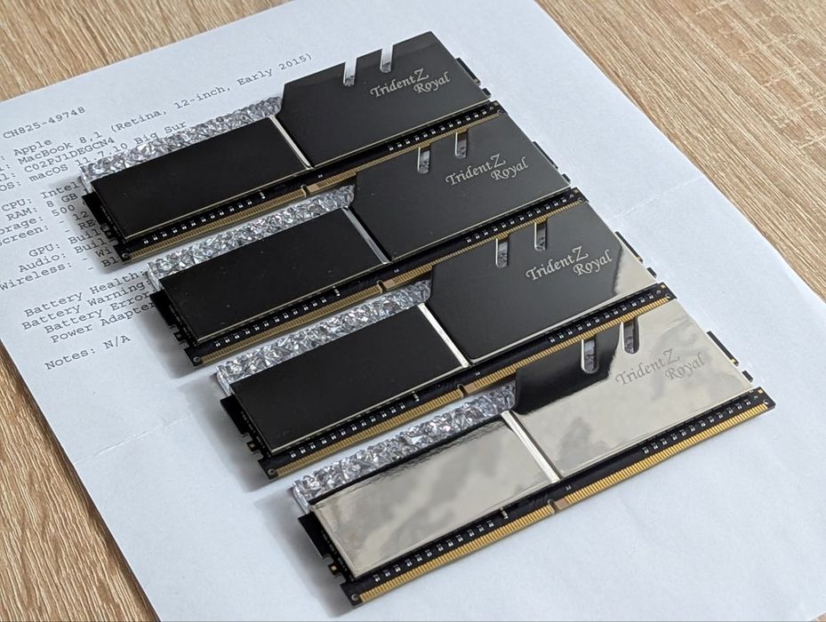G.Skill Trident Z Royale DDR4 32GB (4x8GB) 4266Mhz  CL19
