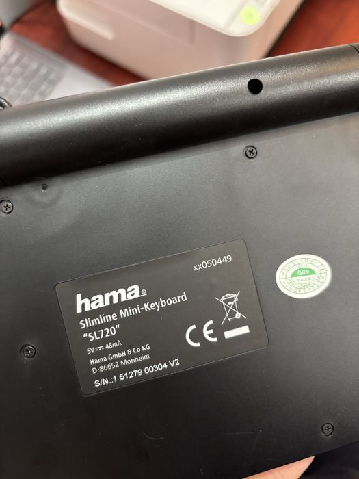 Tastatura cu fir HAMA Slimline SL720, USB, Layout RO, negru