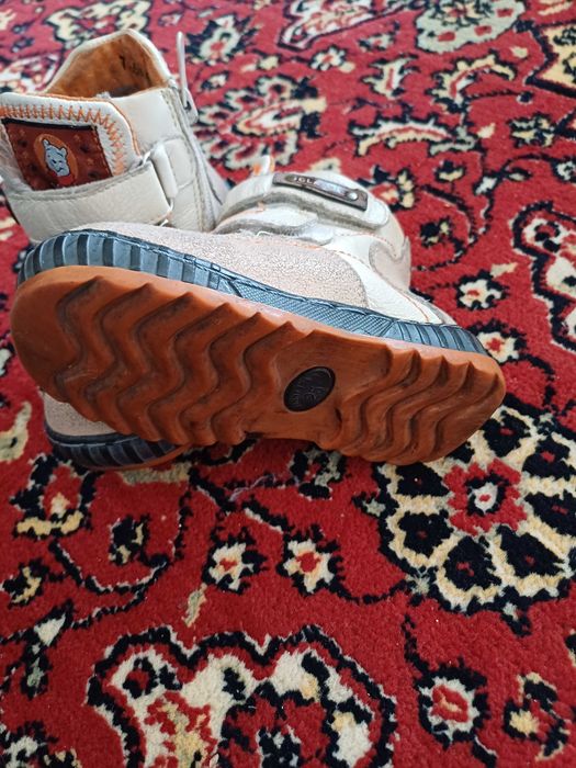 Детский сапог жамш цвет молочный размер 25