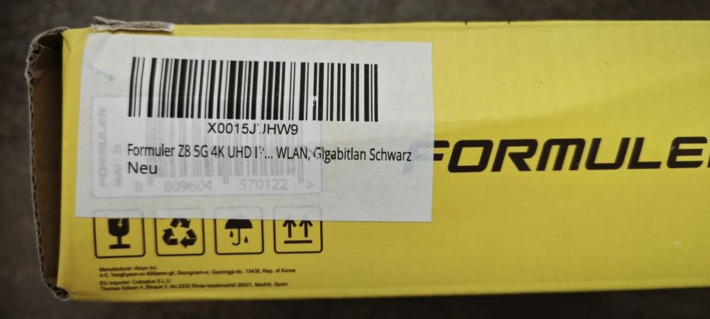 TV BOX Formuler Z8