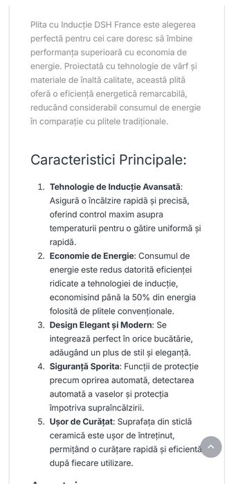 Plită inducție DSH