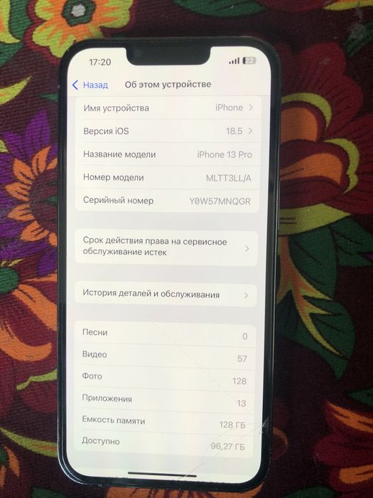 Iphone 13 pro sotiladi garantiya