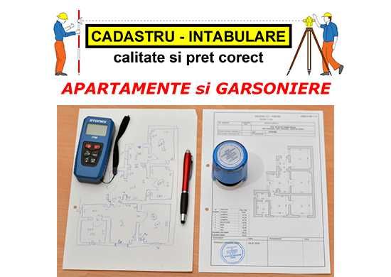 Cadastru/intabulare apartamente/garsoniere Bucuresti