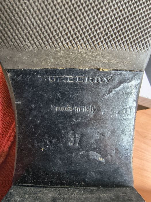 Кожени ботуши Burberry