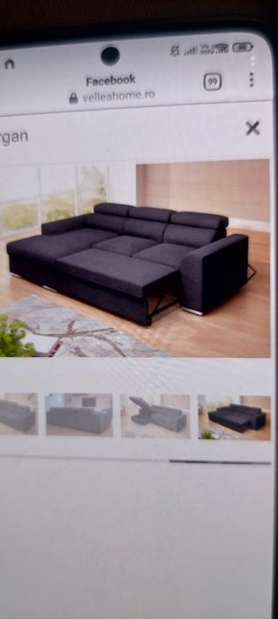 Coltar Vellea home gri antracit