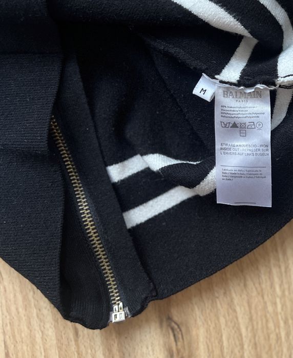 гещеризон Evis, блузка Balmain, Dsquared2