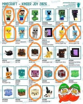 Киндер джой игрушки майнкрафт.  Minecraft