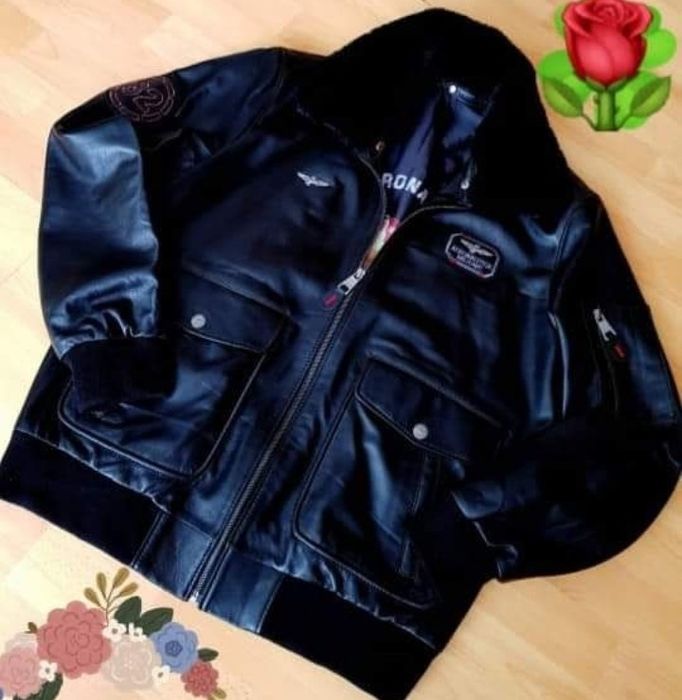 Jacheta Aeronautica Militare tip aviator piele naturala 100%