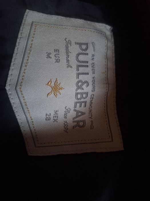 Темносиний пиджак приталенный pull&beer