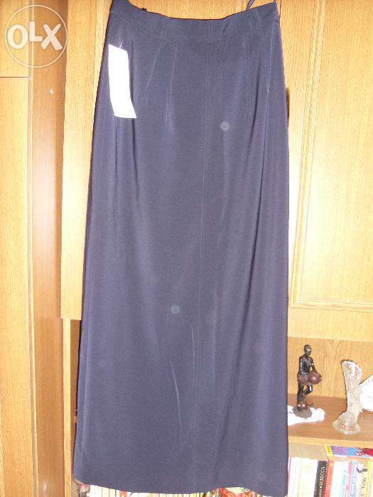 fusta neagra maxi ,stofa noua