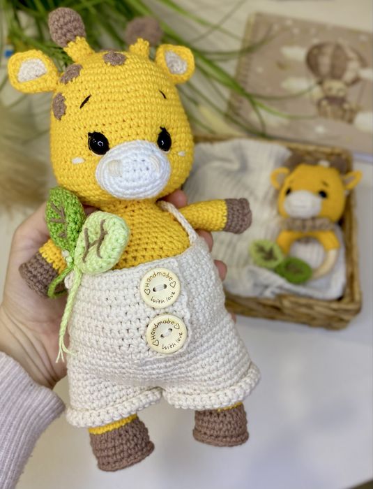 Set girafe-jucarii croșetate