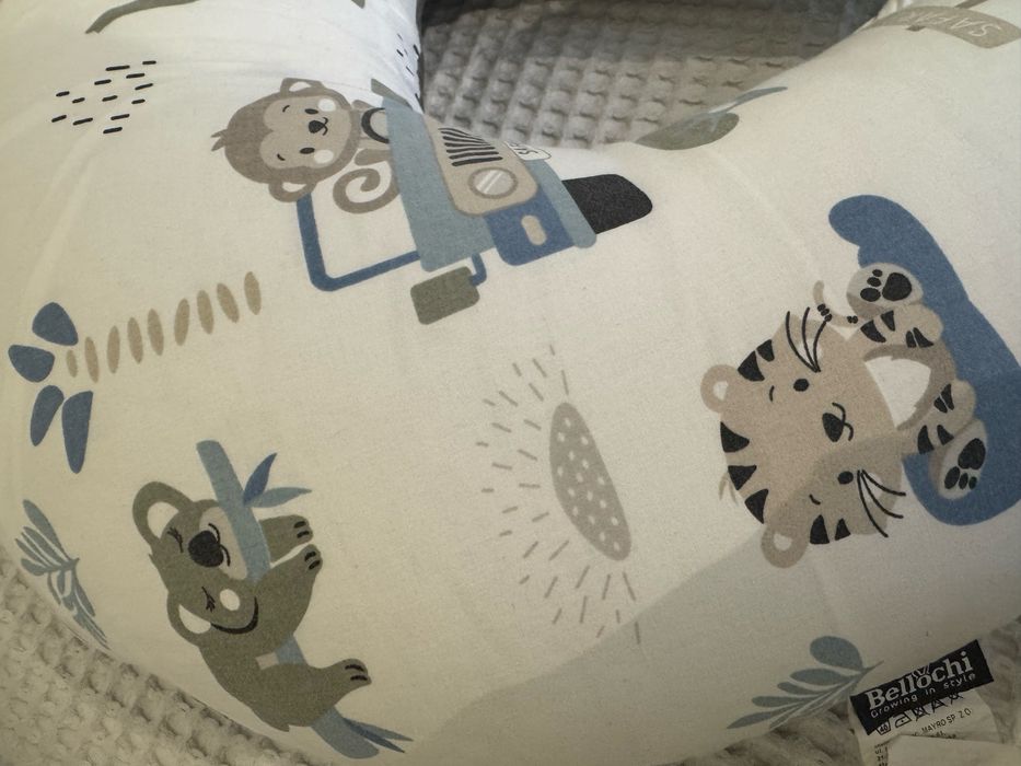 Двойна възглавница за хранене на близнаци Bellochi SAFARI