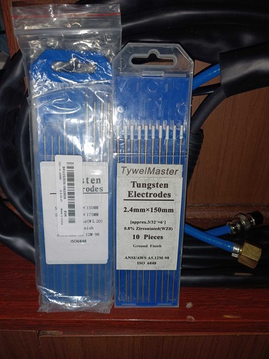 Аргон учун горелка ва вольфрам электродлар