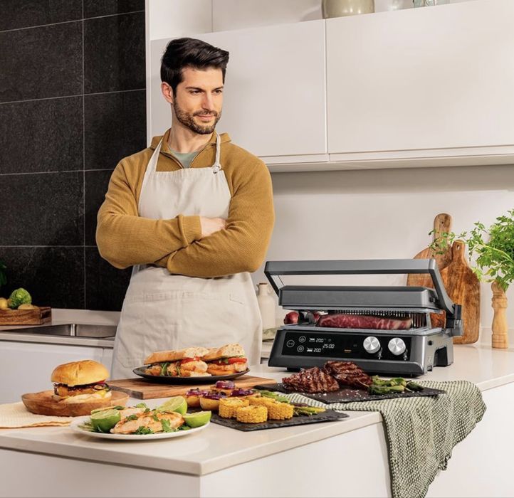 Cecotec Електрическа скара с подвижни плочи. 2400 W - бездимна