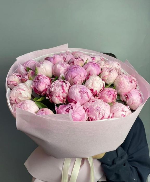 Пионы Астана Розы цветы букеты