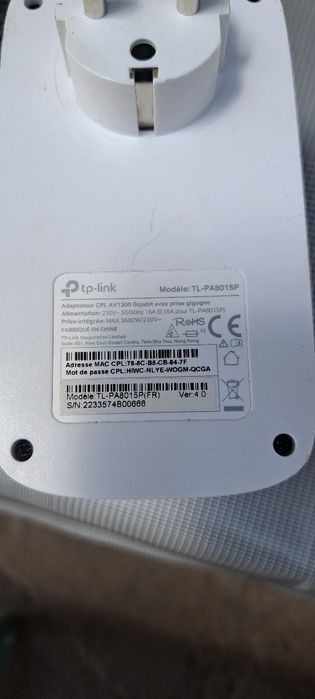 Kit Adaptor Powerline AV1200 TP-Link – TL-PA8010P