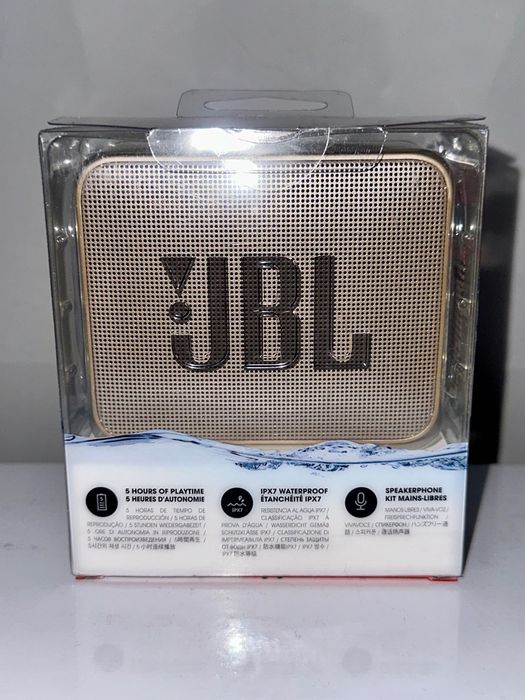 Преносима тонколона JBL Go2, IPX7, Шампанско
