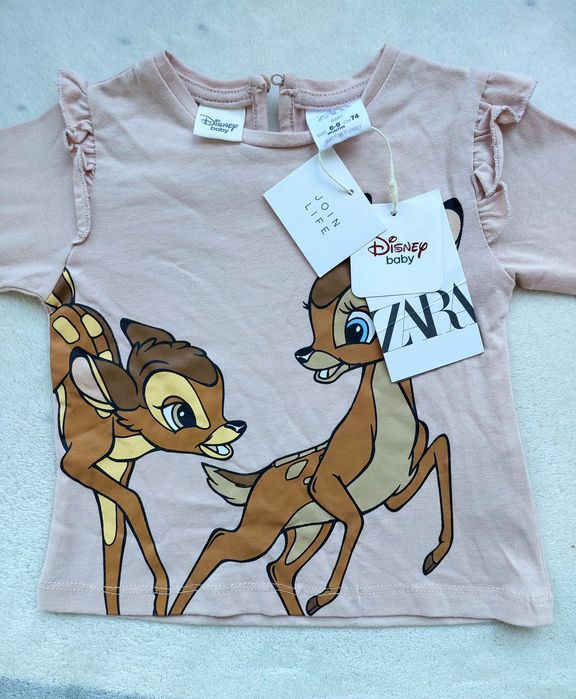 Bluza tricou Bambi Zara 6-9 luni