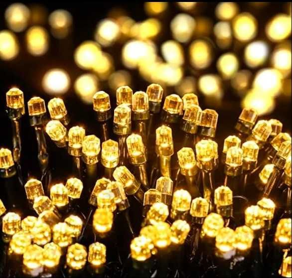 Instalatie Rola 50m, Lumini LED lumina calda, galben, Protectie IP44